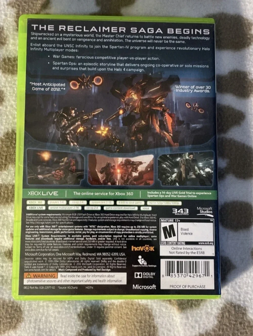 Halo 4 For Microsoft Xbox 360